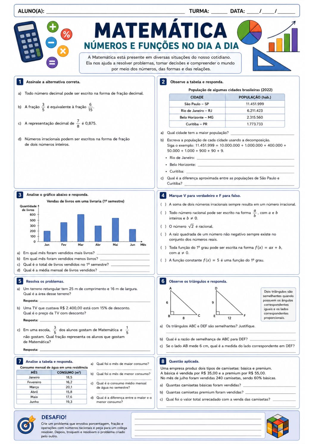 Amostra material de Matemática - Multiplicação